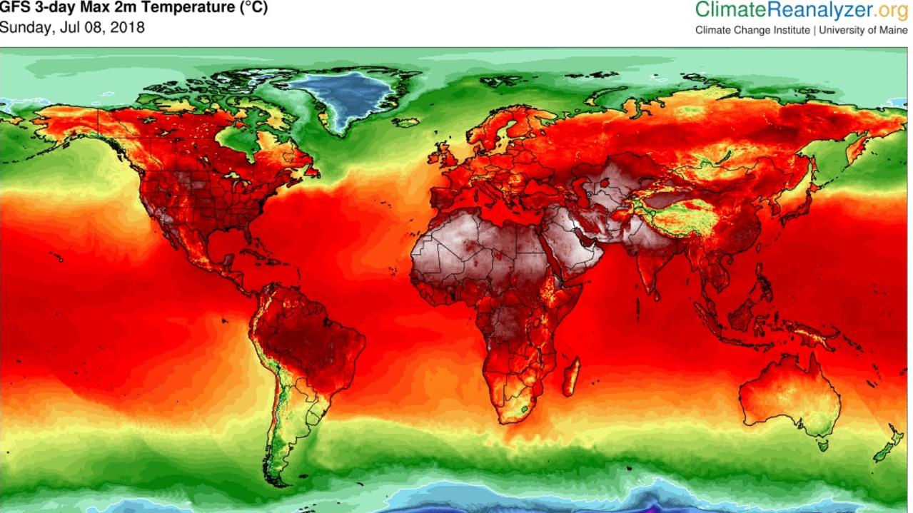 Sydney weather Global heat map shows recordbreaking heat across the
