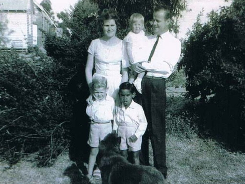 Graeme and Nesta Savage and their biological children plus Russell, known as ‘Little Huddy’ who Graeme over-disciplined.