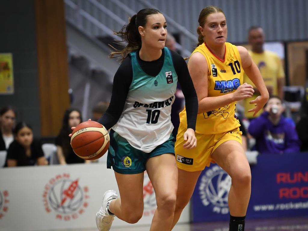 North Gold Coast Seahawks player Jessica Boundy in action this season. Picture: Highflyer Images.