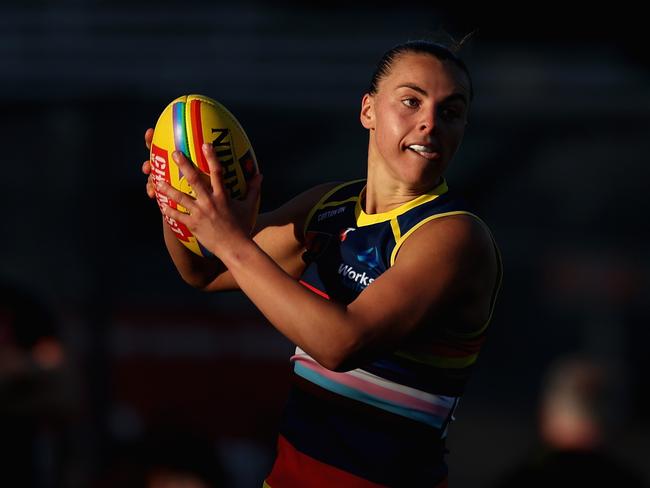 Ebony Marinoff had 41 touches against the Giants. Picture: Cameron Spencer/Getty Images.