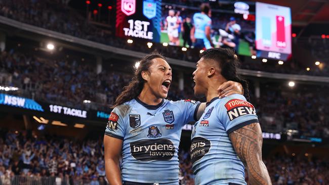 Optus Stadium has been a happy hunting ground for NSW, and Perth is set to host State of Origin Game I in 2025. Picture: Getty Images.