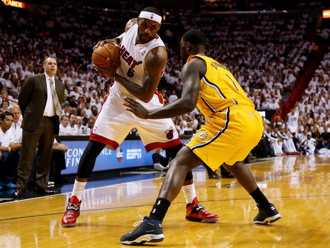 LeBron James in action for the Miami Heat.