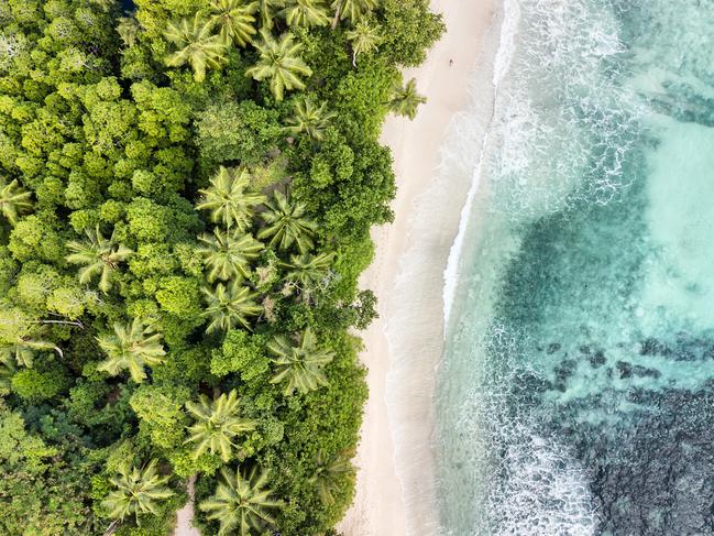 Aerial view of Anse Takamaka -  Mahe Island - Seychelles. Picture: iStockDrone tech travel, Jennifer Dudley, Escape