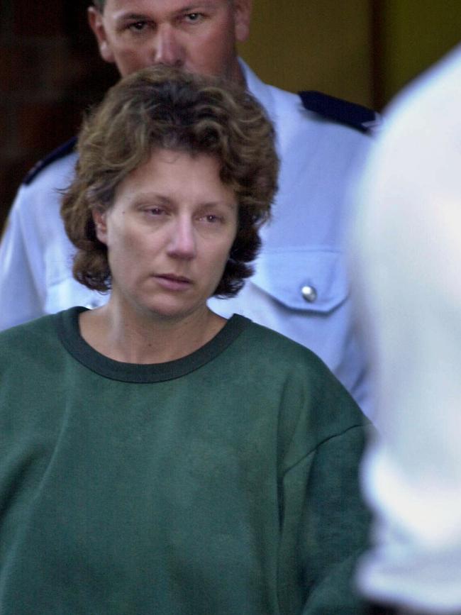 Kathleen Folbigg outside court after having bail refused for charges of murdering her four infant children in 2001.