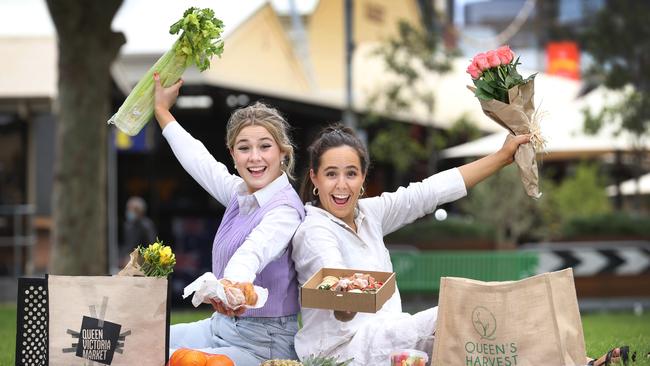 The new pop-up park at Queen Victoria Market is open to visitors. Picture: David Caird