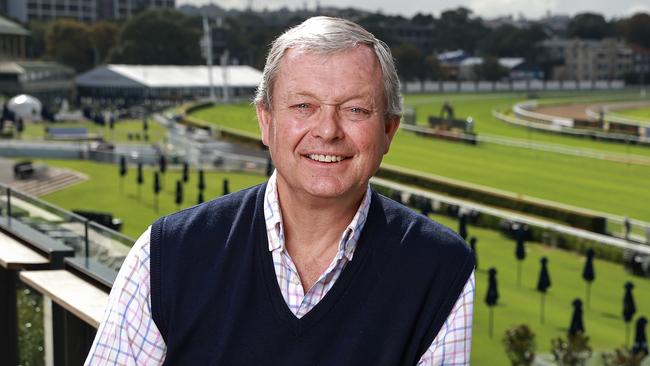 Daily Telegraph. 04, April, 2023.Trainer William Haggas, with Dubai Honour, at the Longines Queen Elizabeth Stakes barrier draw, at Randwick Racecourse, today.Picture: Justin Lloyd.