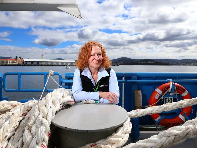 Dr Tara Martin, the ship’s geophysicist. Pictures: NIKKI DAVIS-JONES