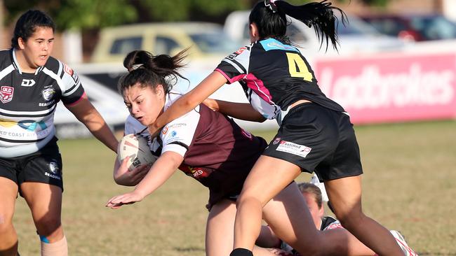 Action from the South East Queensland division one match between Tweed and Burleigh. Picture: Richard Gosling