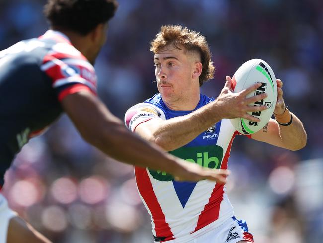 Fletcher Sharpe is set to don the no.6 jersey for Newcastle to start the year. Picture: Mark Metcalfe/Getty Images