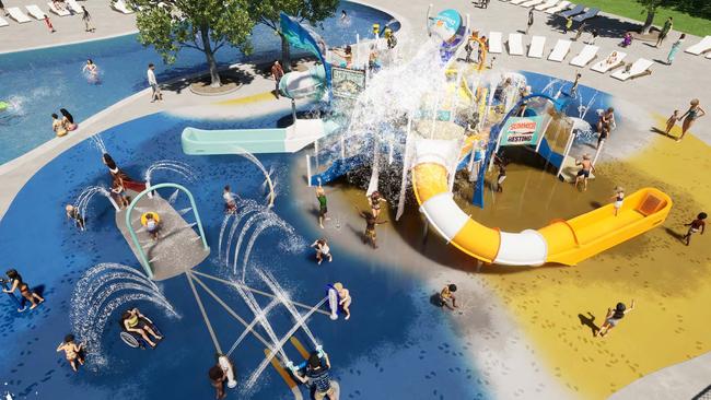 The holiday park will feature a water park, two pools, an outdoor cinema and nature playground. Picture: Supplied