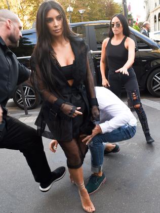 Sediuk gets his hands on Kim. Picture: Splash News Australia