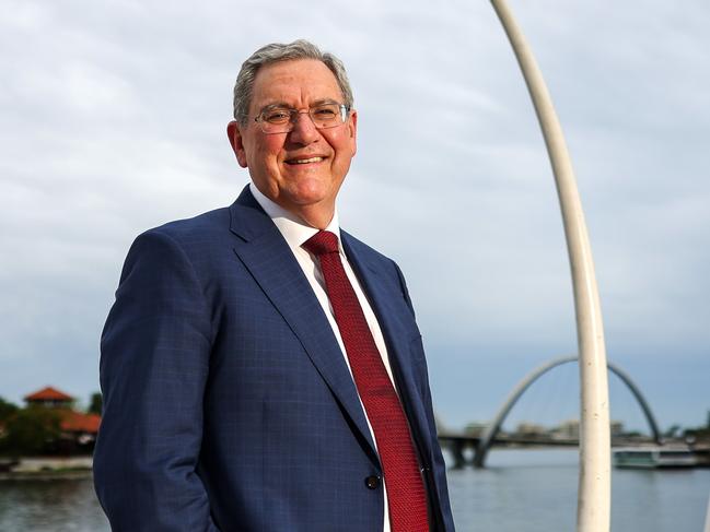 21/1/2025ASIC chair Joe Longo at Elizabeth Quay, Perth.Pic Colin Murty