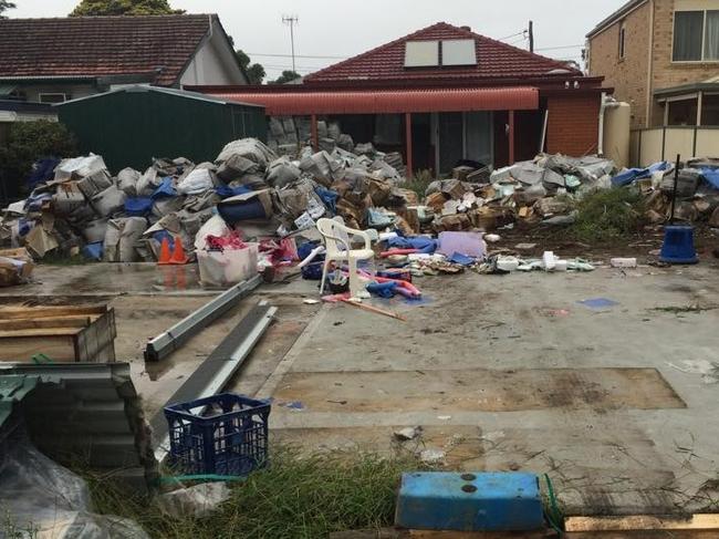 A hoarder home in Hornsby. NSW real estate.