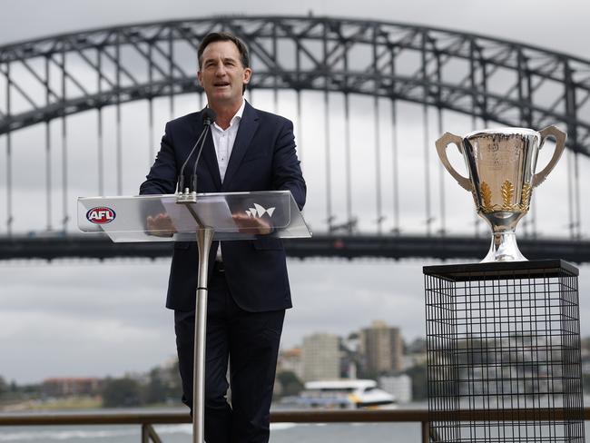 AFL’s Opening Round is in tatters. Picture: Darrian Traynor/AFL Photos/via Getty Images