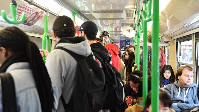 Melbourne’s trams are at risk of breaking down due to heat this summer. Picture: Jake Nowakowski