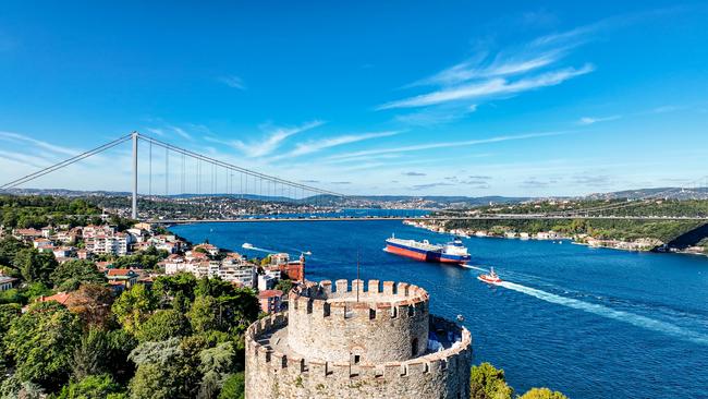 Rumeli Fortress and the Bosphorus in Istanbul.