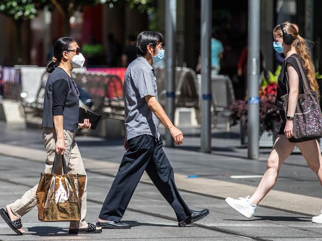 Melbourne’s CBD has struggled to bounce back amid the Omicron wave. Picture: Sarah Matray