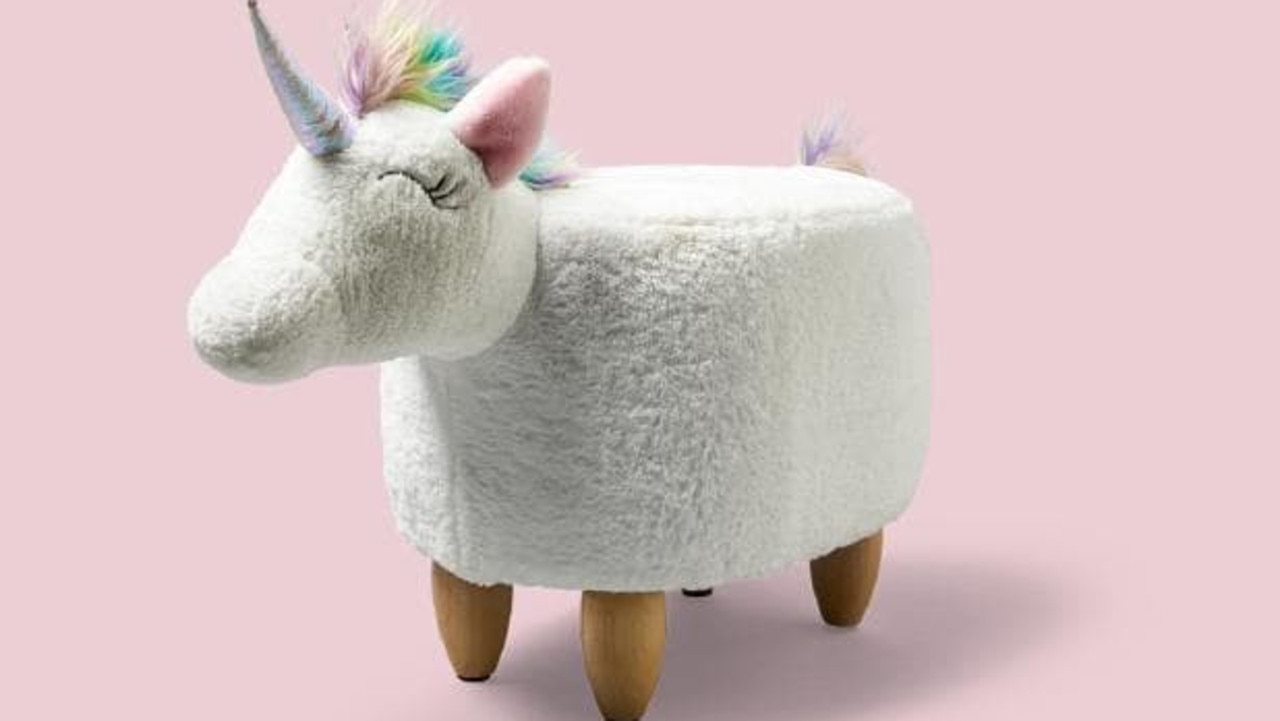 Kmart deals unicorn ottoman