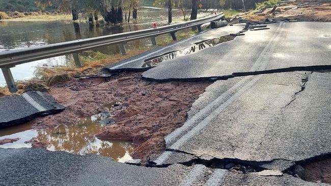 Some of the damage caused during the October floods.