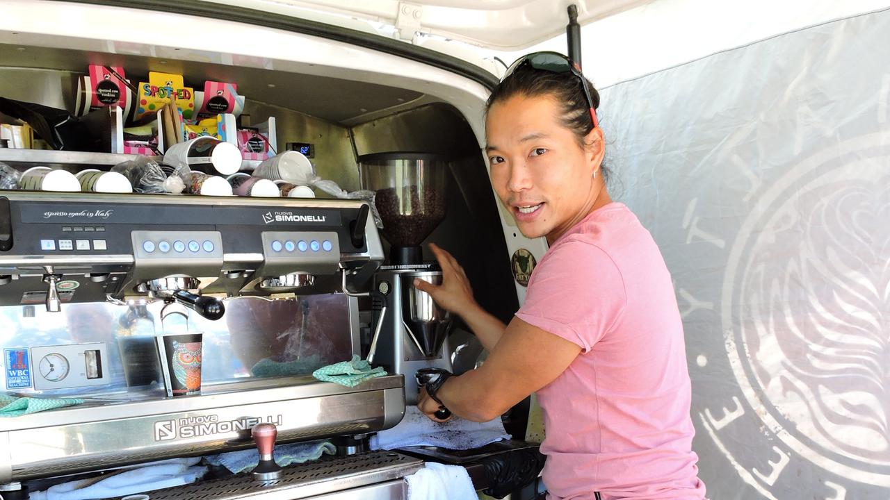 Two Moos Specialty Coffee owner Michael Oo. Picture: Sophie Lester, Warwick Daily News