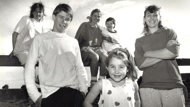 The Payne family in 1992: From left, Therese, Paddy, Bernadette, Stephen, Michelle and Maree.