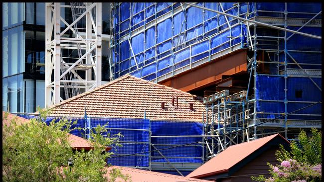 The old water police residence is at the centre of a battle to protect heritage buildings in Kangaroo Point. Picture: Jamie Hanson