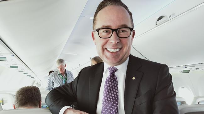 Qantas chief Alan Joyce has formed a business partnership with PwC private clients partner Bruce Ellis. Picture: Steve Creedy