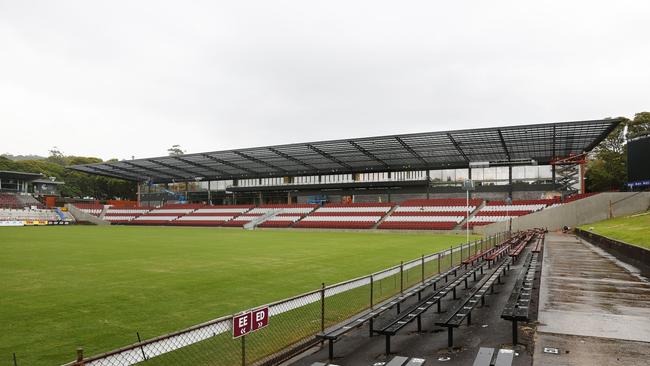 The new Bob Fulton Stand at Brookvale Oval, Manly.