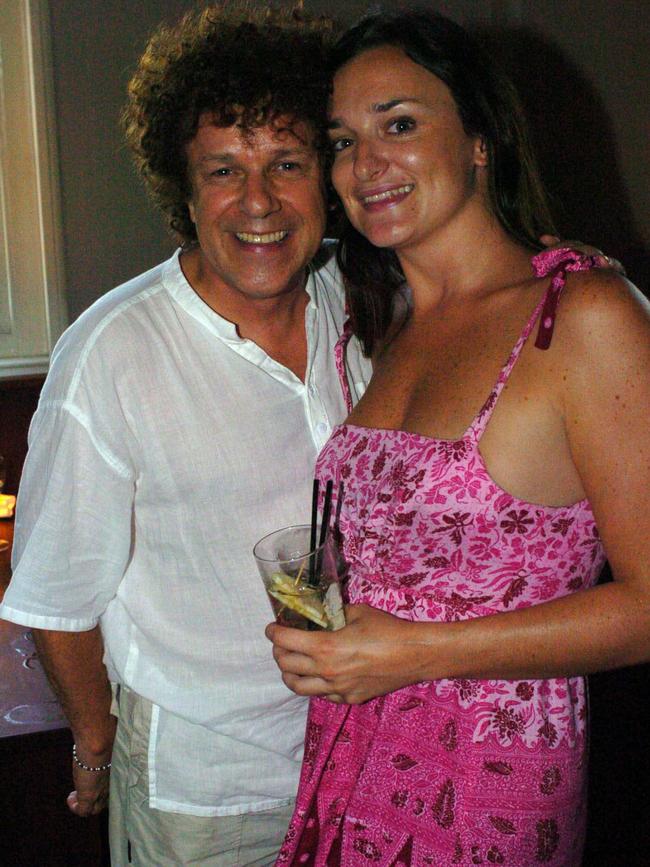 Singer Leo Sayer with Tiffany Farrington in Sydney.