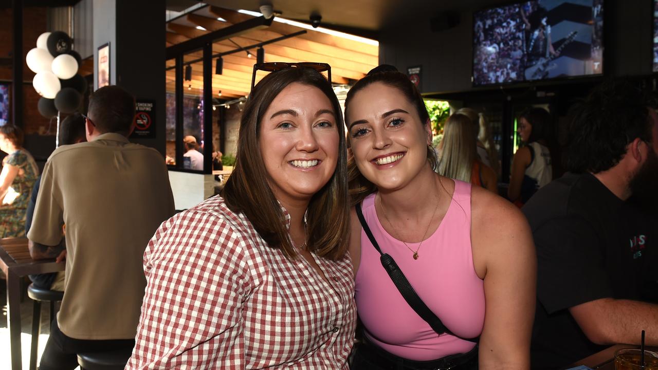 Molly McCaskill and Taylah Harders. AFL GF in Geelong.