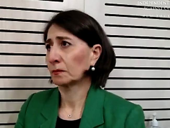 Gladys Berejiklian was being continually grilled on why she didn’t reveal her relationship status with Daryl Maguire.