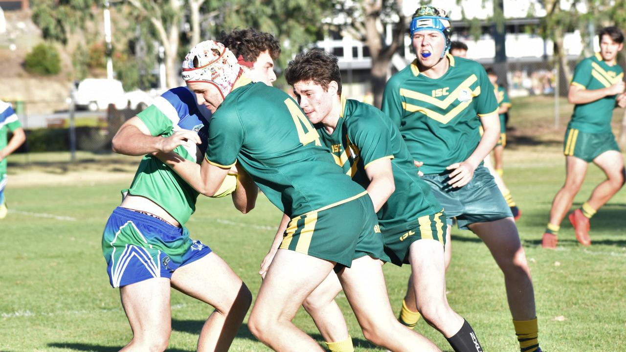 Rockhampton District Secondary Schools Rugby League Open D grand final, St Brendan's College 5 versus The Cathedral College 4, Rugby Park, Rockhampton, September 10, 2021.