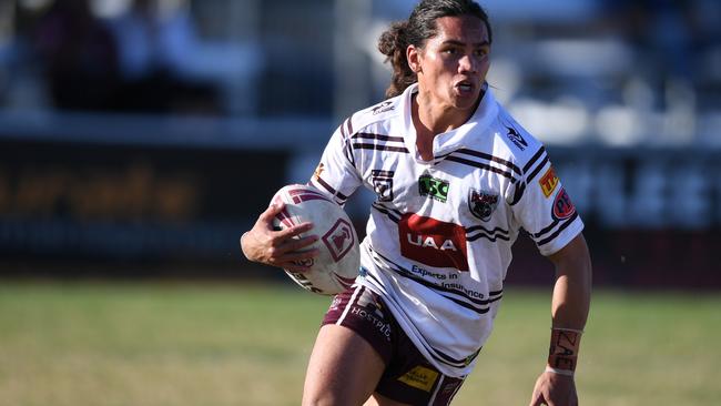 Taine Tuaupiki in action for the Burleigh Bears. Picture: Vanessa Hafner/QRL