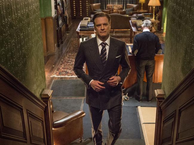 Nice switch of pace ... Colin Firth in the movie Kingsman: The Secret Service.