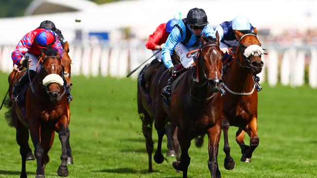 Asfoora, ridden by Oisin Murphy, wins the King Charles III Stakes at Royal Ascot. Picture: Bryn Lennon/Getty Images