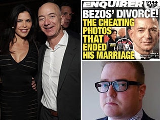 Jeff Bezos, Dylan Howard and the National Enquirer.