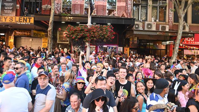 More than 75,000 are expected to line the streets of Sydney‘s CBD, for the largest Mardi Gras celebrations ever. Picture: NCA NewsWire.