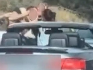 Insane Monash Freeway brawl caught on tape