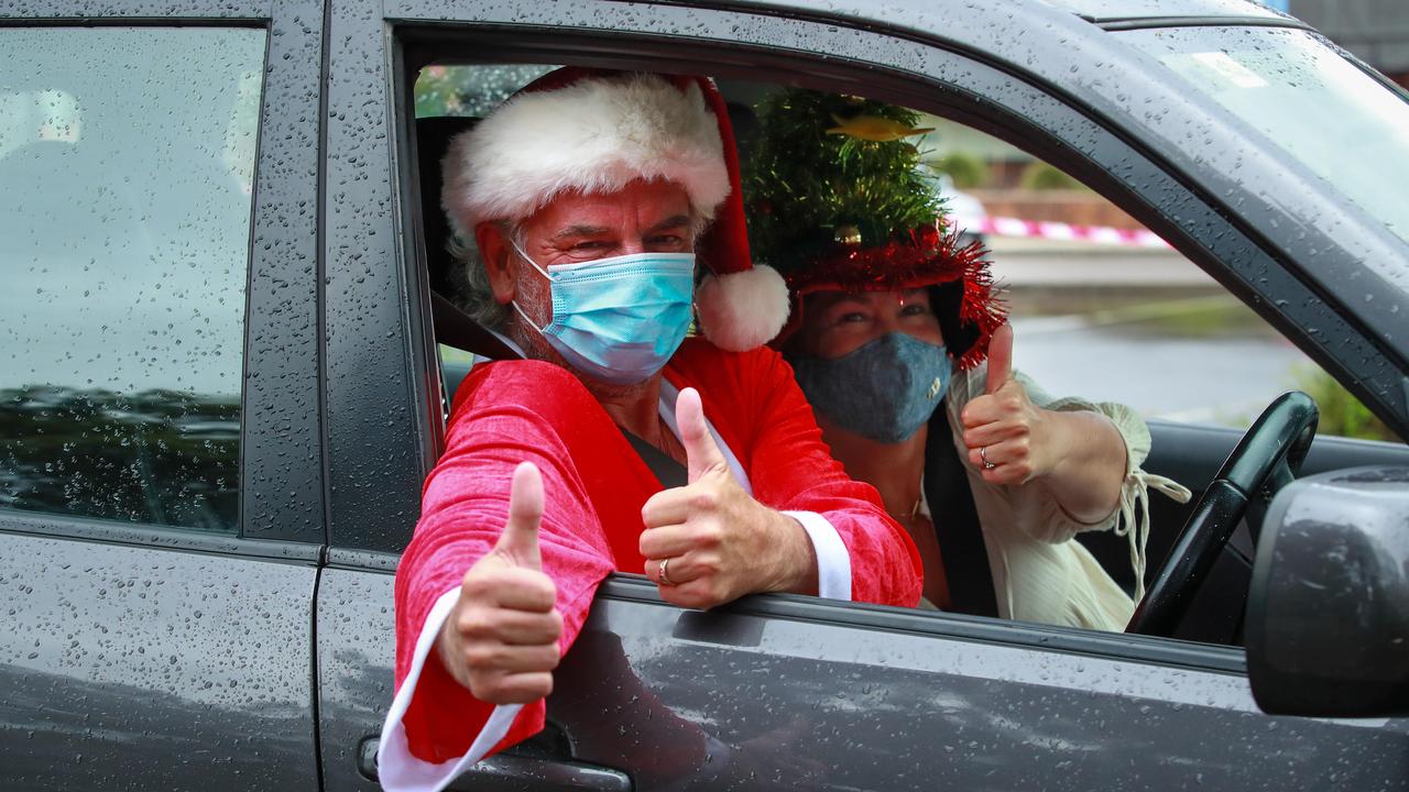 Australians may be in for yet another Covid Christmas, if the eighth wave of cases peaks when experts predict. Picture: Justin Lloyd.