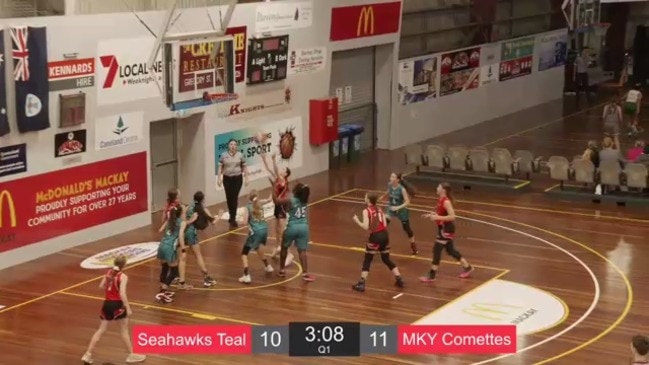 Replay: Queensland Basketball – U14 Girls Championship (Div 2 – North Gold Coast Seahawks Teal v Mackay Comettes)