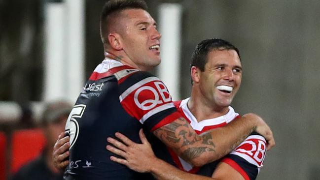 Michael Gordon got on the scoresheet for the Roosters. Photo: Gregg Porteous