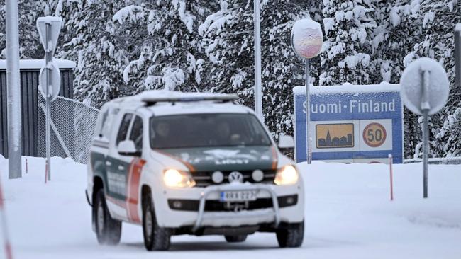 The Raja-Jooseppi border crossing station in Inari on Tuesday. Picture: AFP