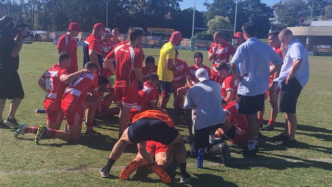 PBC get ready to start extra time. Picture: Andrew Dawson