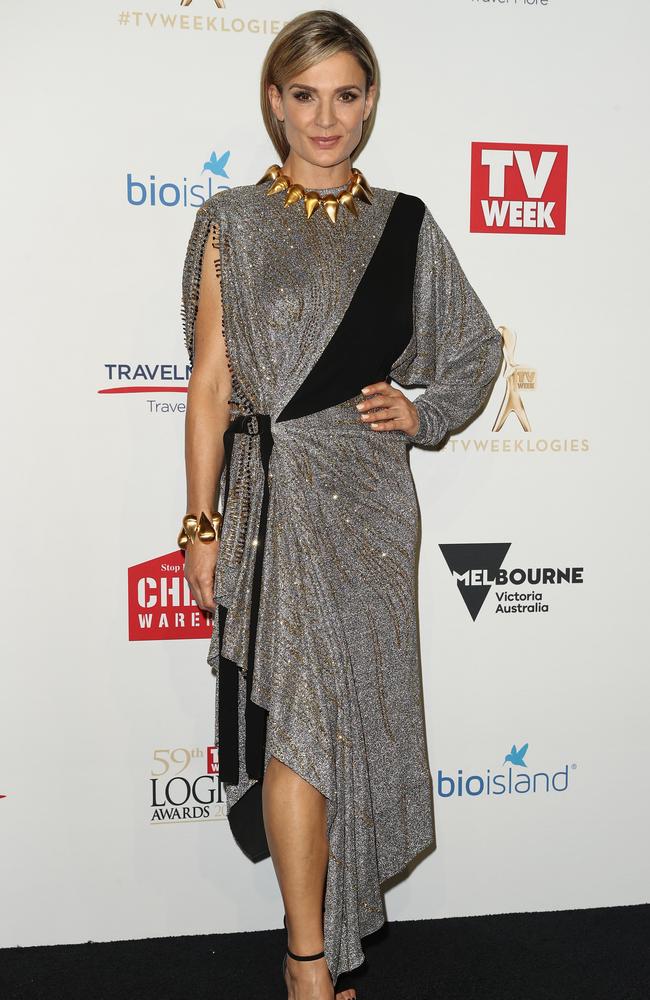 Danielle Cormack arrives at the 59th Annual Logie Awards at Crown Palladium on April 23, 2017 in Melbourne, Australia. Picture: Ryan Pierse/Getty Images