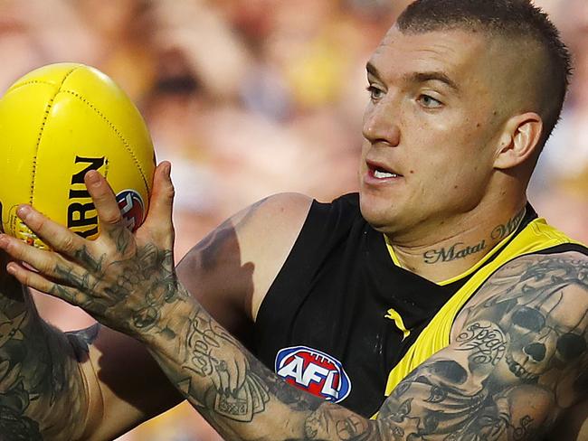 AFL 2nd Preliminary Final. Richmond vs GWS Giants at the MCG.  Richmond's Dustin Martin 1st qtr  . Pic: Michael Klein