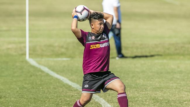 Chai Cheng in the Queensland Schools Premier League Football match between Marsden and Chancellor College at Darra, Thursday, July 30, 2020 - Picture: Richard Walker