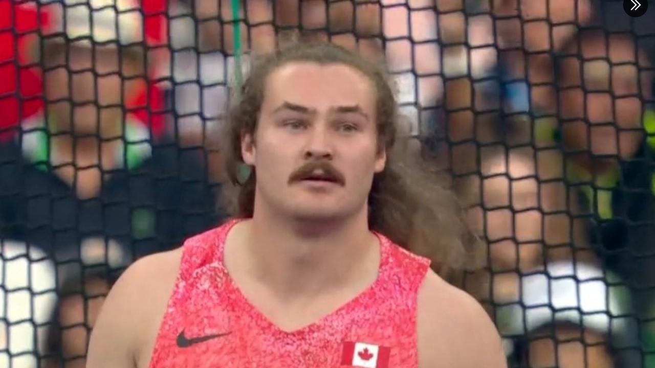 Canadian hammer throw ace Ethan Katzberg has captured attention from Aussies