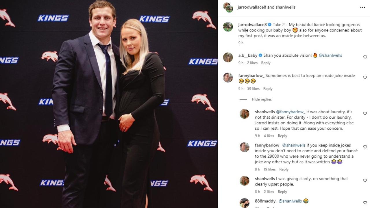 Jarrod Wallace deletes Instagram post after backlash, caption, Shannon Wells, Dolphins