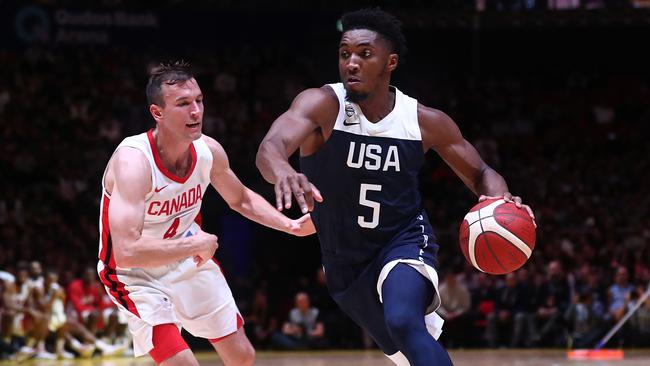 Donovan Mitchell has established himself as a key cog in Team USA. Picture: Mark Metcalfe/Getty Images.