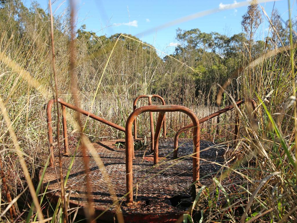 Pictured is the remains of what was Magic Kingdom theme park in Lansvale in Sydneys west. It operated in the 1970s and 80's but has been abandoned since the mid 90's. Picture: Richard Dobson